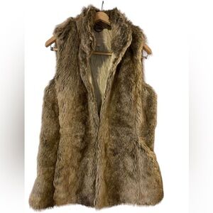Banana Republic Faux Fur Vest size S
